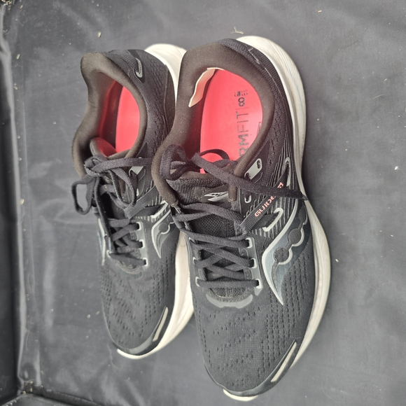 Saucony Black Running Shoes with Pink Interior - Picture 2 of 8